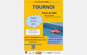 TOURNOI ANNUEL : 29 juin 2024