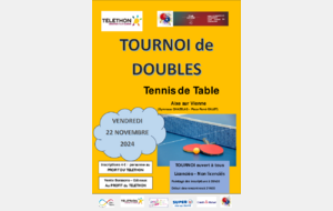 TOURNOI de DOUBLES - TELETHON 2024