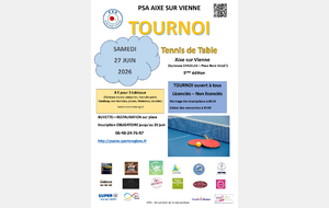 TOURNOI ouvert à tous 27/06/26